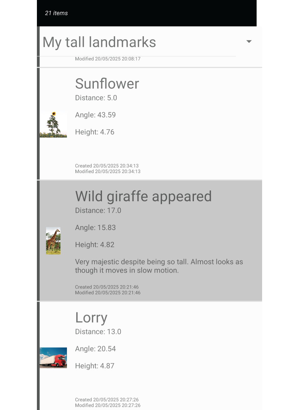 Screenshot showing log entry highlighted.